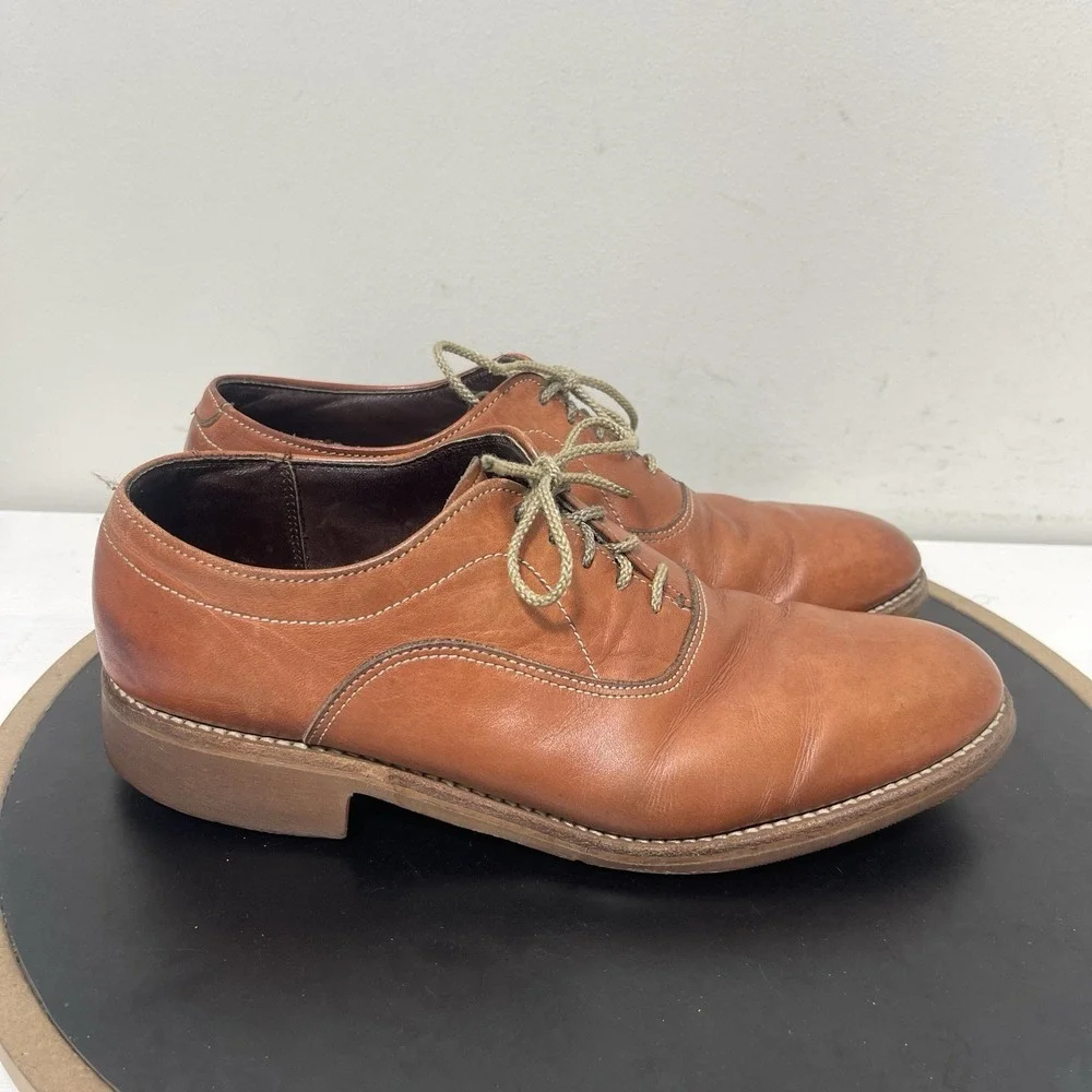 Dexter Beacon Hill Oxford Men 9 Regular Lace Up Tan Brown Leather Classic Casual